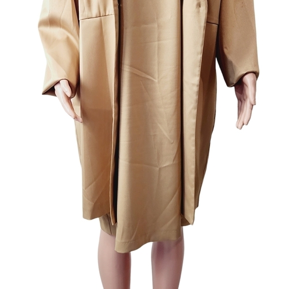 WORTHINGTON Creamy Light Gold 2 Piece Dress & Long Blazer / Coat Set Size: 18 - Picture 11 of 16